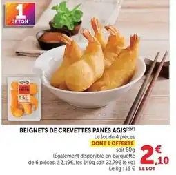 U Express Agis - beignets de crevettes panés offre