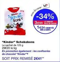 Monop' Kinder - schokobons offre