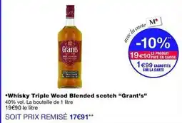 Monop' Scotch - whisky triple wood blended scotch grant offre