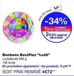 Monop' Lutti - bonbons bestfizz offre