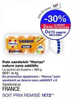 Monop' Harry's - pain sandwich offre