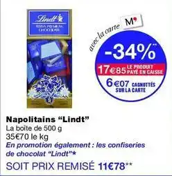 Monop' Lindt - napolitains offre