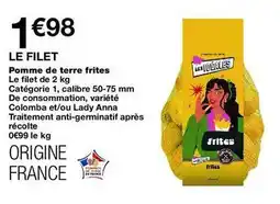 Monop' Pomme de terre frites offre