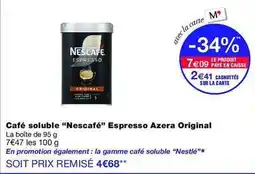 Monop' Nescafé - café soluble espresso original offre