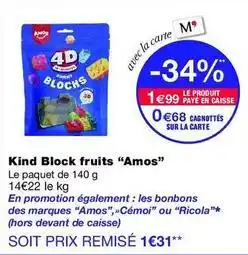 Monop' Ricola - kind block fruits offre