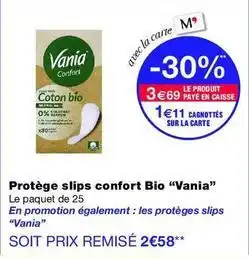 Monop' Vania - protège slips confort bio offre
