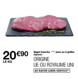 Monop' Gigot tranche avec os à griller agneau offre