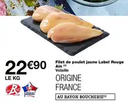 Monop' Label rouge - filet de poulet jaune offre