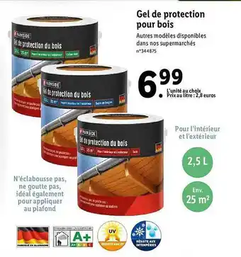 Gel De Protection Pour Bois Parkside