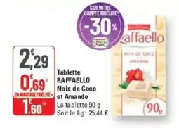 G20 RAFFAELLO Noix de Coco et Amande offre