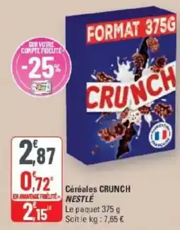 G20 Nestlé Céréales CRUNCH offre