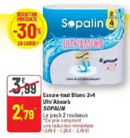 G20 SOPALIN Essuie-tout Blanc offre