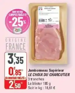 G20 Jambonneau Supérieur offre