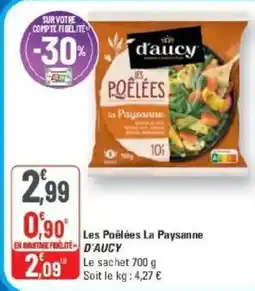 G20 D'AUCY Les Poêlées La Paysanne offre
