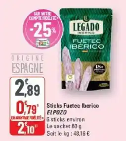 G20 LEGADO Sticks Fuetec Iberico offre