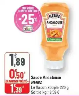 G20 HEINZ Sauce Andalouse offre