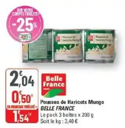 G20 Belle France Pousses de Haricots Mungo offre