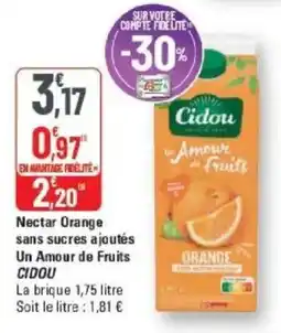 G20 Cidou Nectar Orange offre