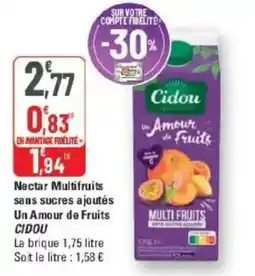 G20 Cidou Nectar Multifruits offre
