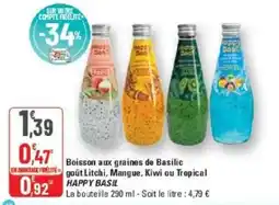 G20 HAPPY BASIL Boisson aux graines de Basilic offre