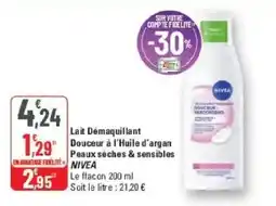 G20 NIVEA Lait Démaquillant offre