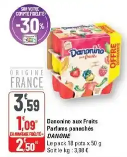 G20 Danonino aux Fruits offre
