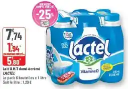 G20 Lactel Lait U.H.T demi-écrémé offre