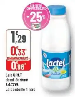 G20 Lactel Lait U.H.T demi-écrémé offre