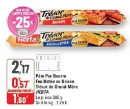 G20 HERTA Pâte Pur Beurre offre