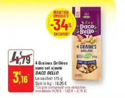 G20 Daco Bello 4 Graines Grillées offre