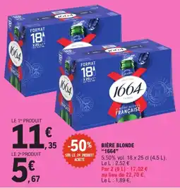 E.Leclerc Express 1664 Bière blonde offre
