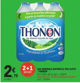 E.Leclerc Express THONON Eau Minérale Naturelle des Alpes offre