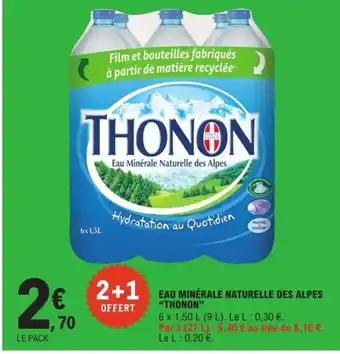 THONON Eau Minérale Naturelle des Alpes