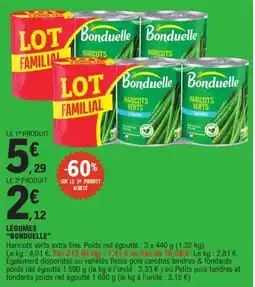 E.Leclerc Express Bonduelle Haricots verts offre