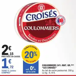 E.Leclerc Express LES CROISÉS COULOMMIERS offre