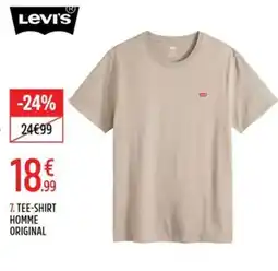 Intersport LEVI'S TEE-SHIRT HOMME ORIGINAL offre