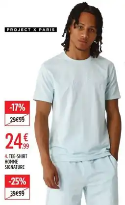 Intersport PROJECT X PARIS TEE-SHIRT HOMME SIGNATURE offre