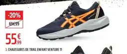 Intersport ASICS CHAUSSURES DE TRAIL ENFANT VENTURE 11 offre
