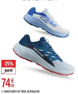 Intersport SALOMON CHAUSSURES DE TRAIL ALPHAGLIDE offre