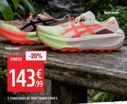 Intersport ASICS CHAUSSURES DE TRAIL TRABUCO MAX 5 offre