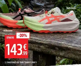 ASICS CHAUSSURES DE TRAIL TRABUCO MAX 5