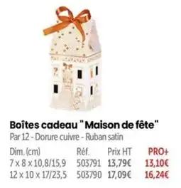 Retif Boîtes cadeau Maison de fête offre