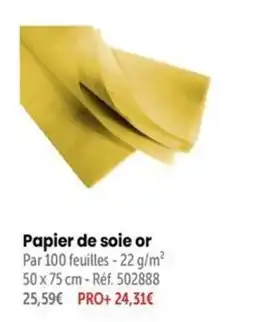 Retif Papier de soie or offre