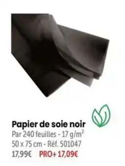 Retif Papier de soie noir offre