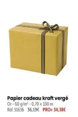 Retif Papier cadeau kraft vergé offre