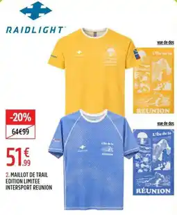 Intersport RAIDLIGHT MAILLOT DE TRAIL offre
