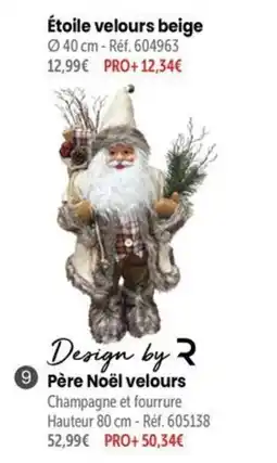 Retif Design by R Père Noël velours offre