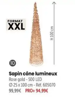 Retif Sapin cône lumineux offre