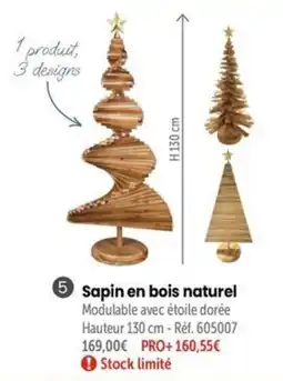 Retif Sapin en bois naturel offre
