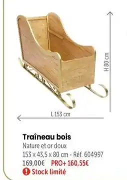 Retif Traîneau bois offre
